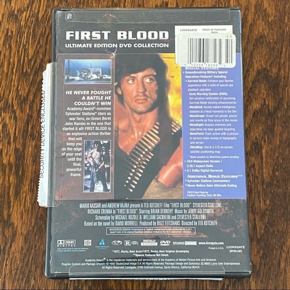 Set of 2 Vintage DVD's First Blood Ultimate Edition / Donnie Brasco Extended Cut - Picture 4 of 10